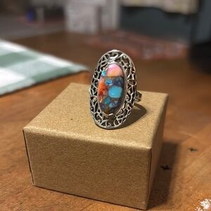 Spiny Oyster Sterling Silver Ring